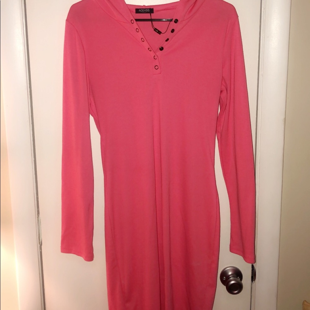 PInk Dress With Hood